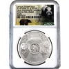 Image 1 : China 2016 Official Panda Issue 125th Anniv. ANAheim NGC PF70 Ultra Cameo 31.1g Fine Silver