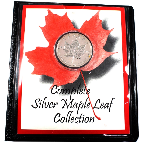 1998 $5 Silver Maple Leaf in First Commemorative Mint Holder (Tax Exempt)