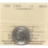 Image 1 : 5-cent 1940 ICCS MS64