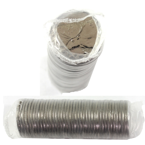 25-cent 2001 No P Original Roll of 40pcs