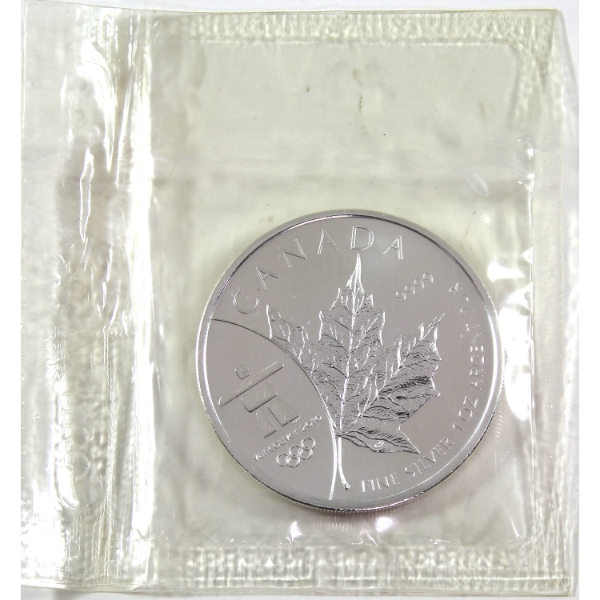 1oz 2008 $5 Olympic Commemorative SML .9999 Fine Silver (Tax Exempt)