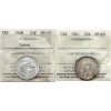 Image 1 : 25-cent 1940 ICCS MS65 Cameo & 1941 ICCS MS65. 2pcs