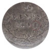 Image 4 : New Brunswick 10-cent 1862 Double Punched 2 ICCS VF20