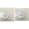 Image 1 : 2x 1oz 2004 $5 SML Zodiac Privy Mark  .9999 Fine Silver: Leo & Cancer. 2pcs. (Tax Exempt)