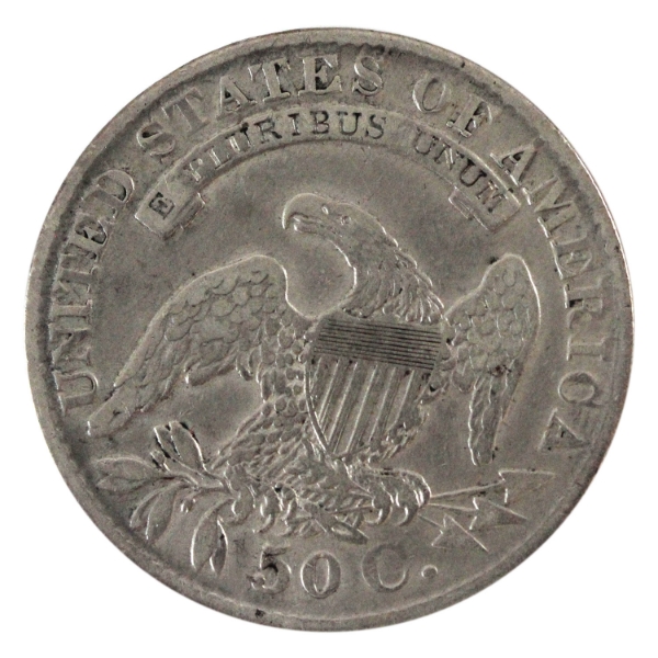 USA Silver 1829 Capped Bust Half Dollar VF