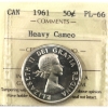 Image 1 : 50-cent 1961 ICCS PL66 Heavy Cameo