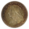 Image 9 : Great Britain Maundy Set 1899 Queen Victoria 4pc Sterling Silver in Original Case