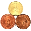 Image 2 : 1969 Apollo 11 & Apollo 12 Medals 24g-Bronze 38.5mm. 3pcs.