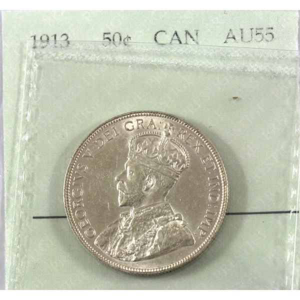 50-cent 1913 Prestige Certified AU55
