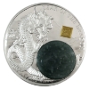 Image 1 : Burundi Silver 2024 25 Francs Year of the Dragon 2oz .999 Fine Silver Coin w/ Real Jade Stone 