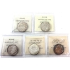 Image 2 : 50-cent 1940, 1941, 1942, 1944 Far 4 & 1945 ICCS MS63. 5pcs