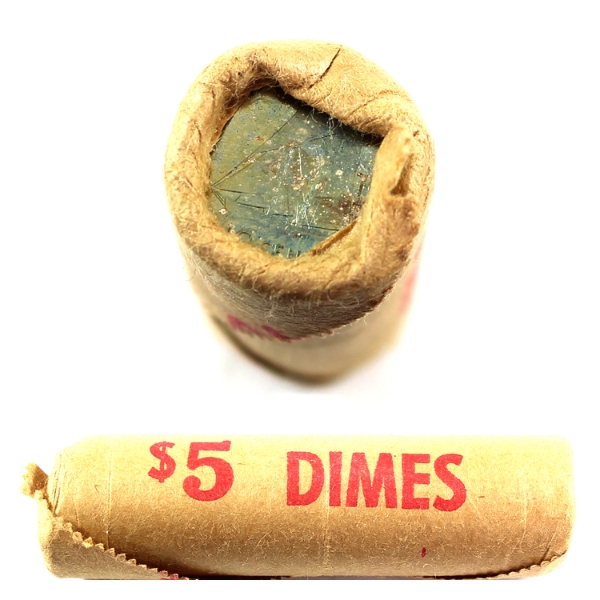 10-cent 1968 Silver Original Roll of 50pcs