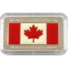Image 1 : 1.5oz Canada 2015 50th Anniversary of the Canadian Flag .999 Fine Silver Bar (Tax Exempt)