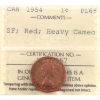 Image 1 : 1-cent 1954 SF ICCS PL65 Red Heavy Cameo