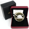 Image 1 : 2019 5-cent Big Coin Reverse Gold Plated 5oz .9999 Fine Silver (Tax Exempt)