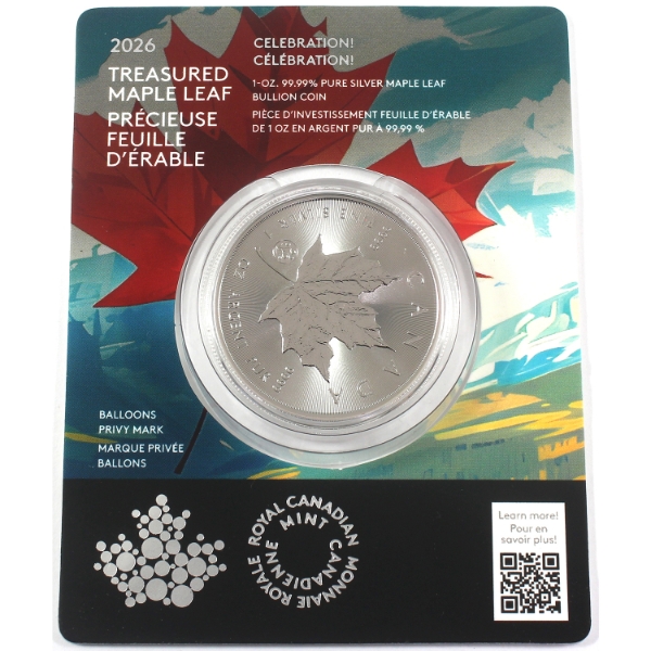 1oz 2026 $5 Treasured SML w/ Celebration Privy .9999 Fine Silver Coin (Tax Exempt)