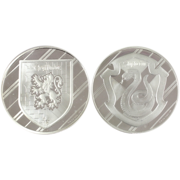 2x 1oz Harry Potter Houses .999 Fine Silver Rounds. 2pcs. (Tax Exempt)
