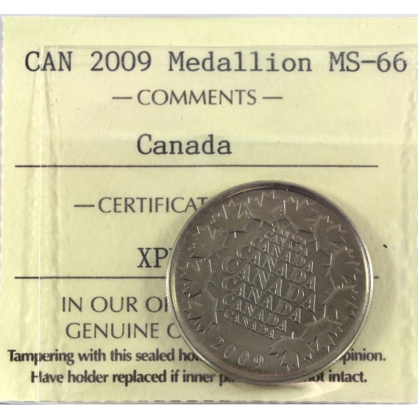 2009 RCM Salesman Token ICCS MS66