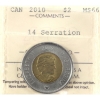 Image 1 : $2 2010 14 Serration ICCS MS66