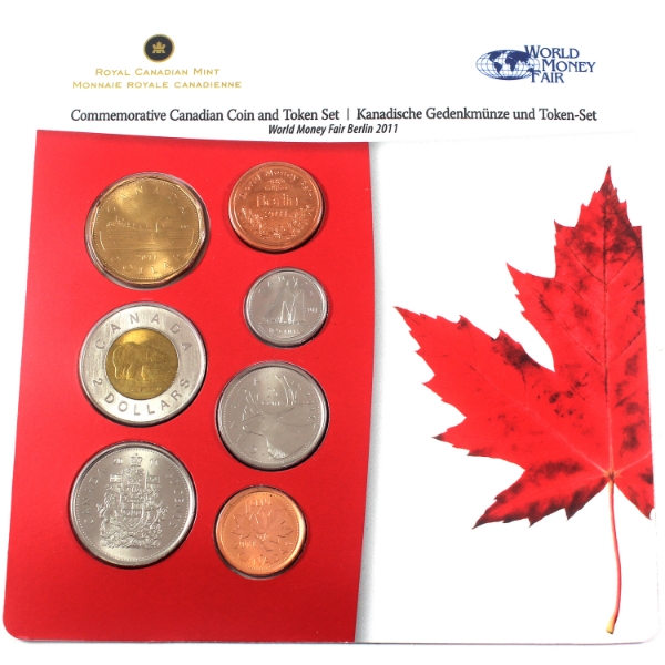 World Money Fair 2011 Berlin Commemorative Coin & Token Set Issued by the RCM