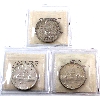 Image 2 : Silver $1 1958, 1959, 1960 ICCS MS64. 3pcs.