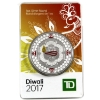 Image 1 : 1oz TD 2017 Diwali .999 Fine Silver Round (Tax Exempt)