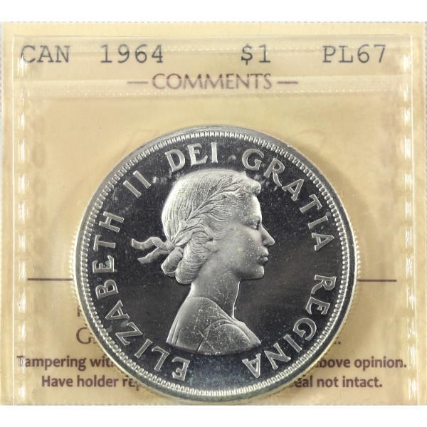Silver $1 1964 ICCS PL67 Ultra Heavy Cameo