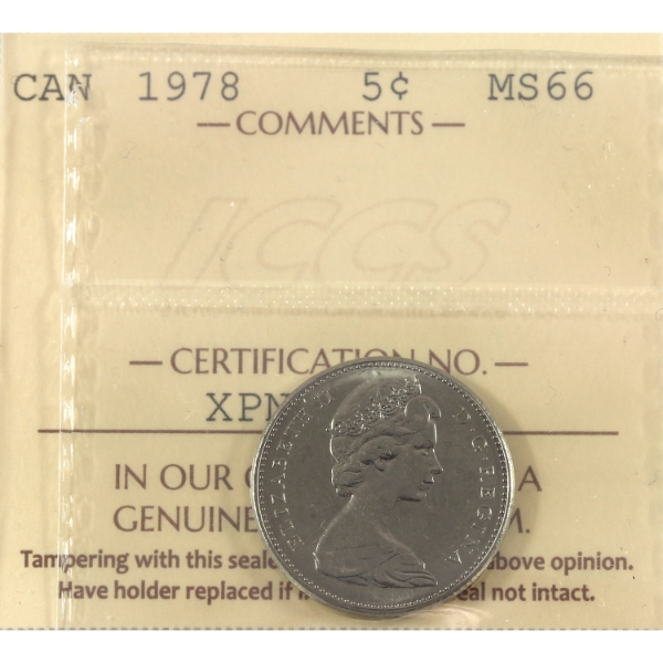 5-cent 1978 ICCS MS66