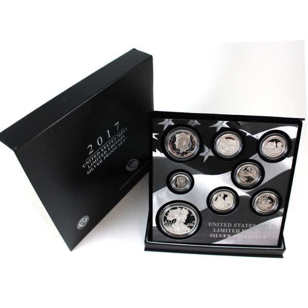 USA 2017 Limited Edition Silver 8-Coin Proof Set