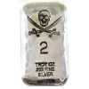 Image 1 : 2oz Rocky Shore Silver Co. Skull & Swords .999 Fine Silver Bar (Tax Exempt)