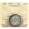 Image 1 : 25-cent 1931 ICCS EF40
