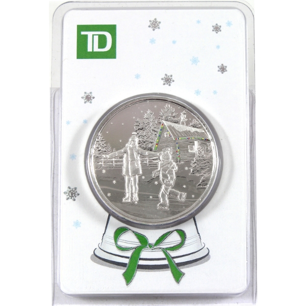 1oz TD Winter Holiday Scene .9999 Silver Round (Tax Exempt)