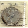 Image 1 : Silver $1 1956 ICCS PL65 HC