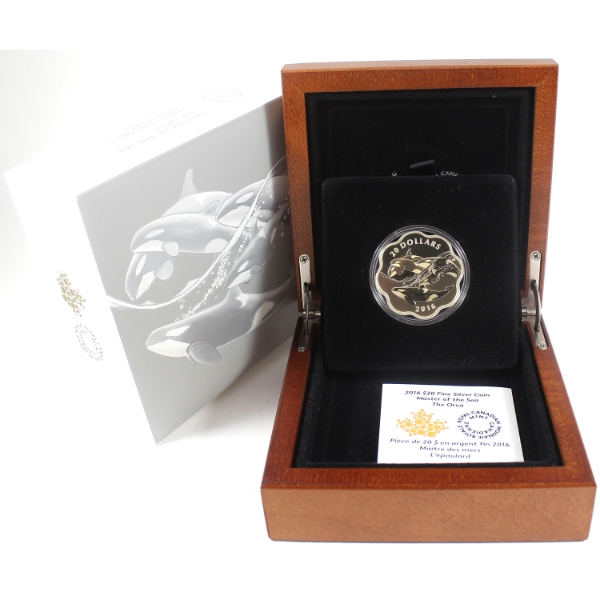 2016 $20 Master of the Sea - The Orca 26.51g .9999 Fine Silver (Tax Exempt)