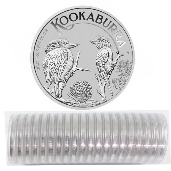 20x Australia Silver 2023 $1 Kookaburra Sealed Stack of 1oz .9999 Fine Silver Coins. 20pcs.
