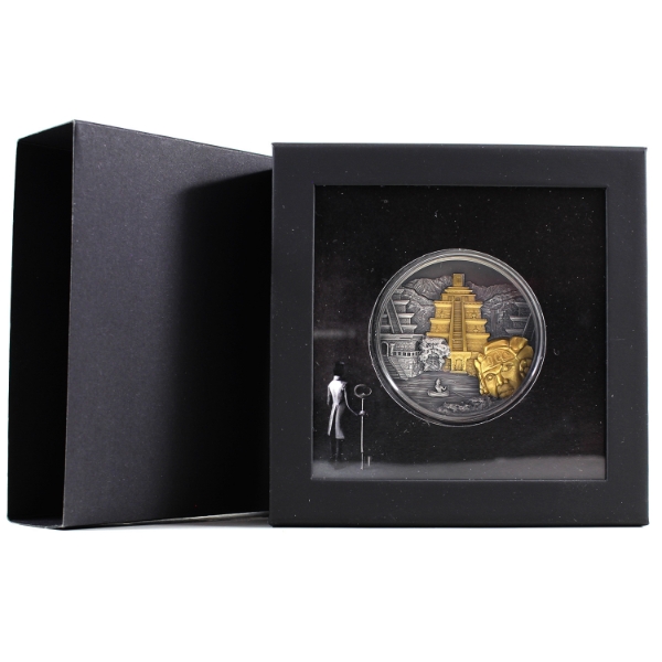 Cook Islands Silver 2022 $20 Epic Places- El Dorado 3oz .999 Fine Silver W/ Antique Finish