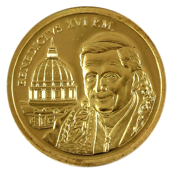 Germany Gold 2005 History of Christianity Pope Benedict XVI Gold Coin