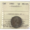 Image 1 : 5-cent 1983 ICCS MS65