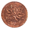 Image 3 : 1-cent 1985 Pointed 5 MS66 Red