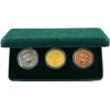 Image 1 : Canada 1995 $2 Sault Ste. Marie Canal Centennial 3 Coin Set. 