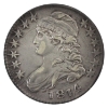 Image 2 : USA Silver 1814 Capped Bust Half Dollar Die Clashes VF-EF