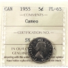 Image 5 : 1955 Proof Like Set ICCS PL64 to PL65 in 6-Pocket Sheet. 6pcs.