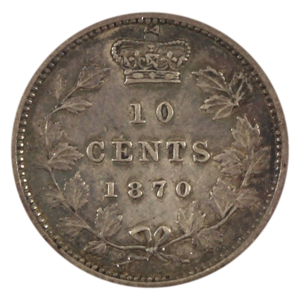 10-cent 1870 Wide 0 VF-EF