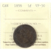 Image 1 : 1-cent 1858 ICCS VF30