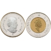 Image 2 : 1996 $2 Piedfort & 1908-2008 RCM Centennial Gilded Sterling Silver Coins in Capsules. 2pcs