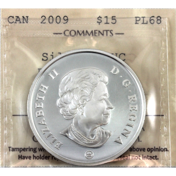 2009 $15 Vignettes of Royalty Series - Queen Elizabeth II (# 5) .925 Fine Silver ICCS PL68