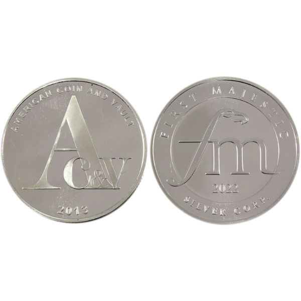 2x 1oz 2013 & 2022 .999 Fine Silver Rounds. 2pcs. (Tax Exempt)