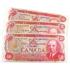 Image 1 : 3x 1975 Bank of Canada $50 Notes - Crow-Bouey & 2x Lawson-Bouey. 3pcs