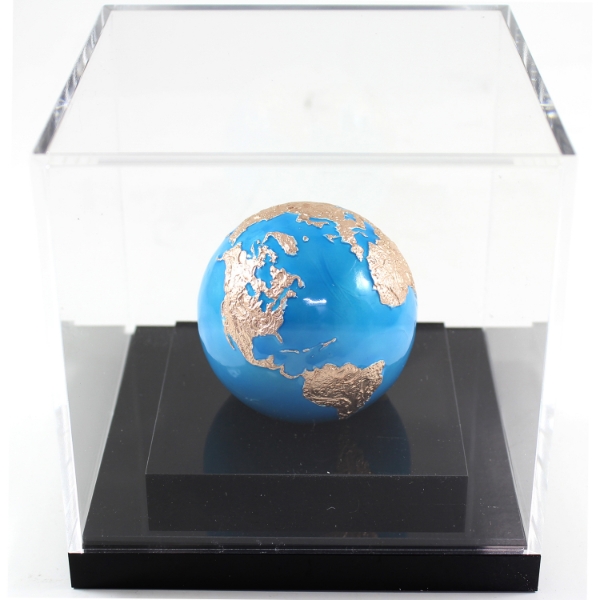 Barbados Silver 2023 $5 Blue Marble Glow in the Dark Fine Silver Spherical Coin