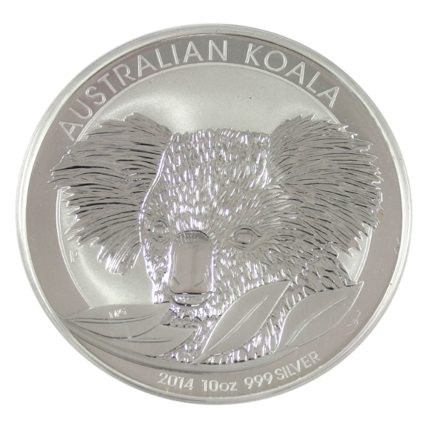 10oz Australia 2014 $10 Koala .999 Fine Silver Coin (Tax Exempt)